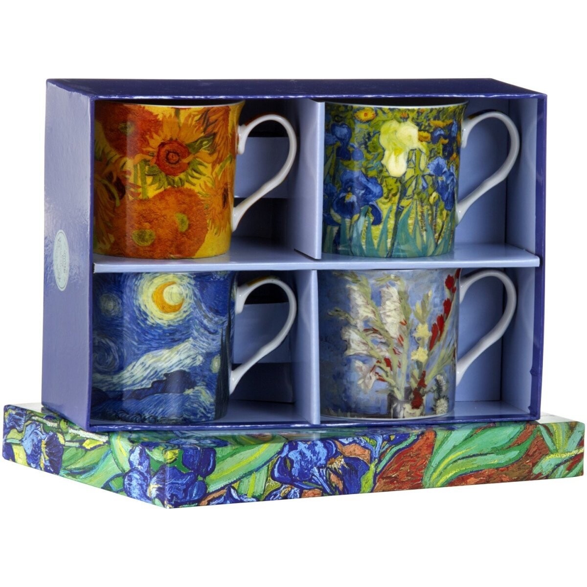Nostalgic Ceramics- Van Gogh Set Of 4 mugs