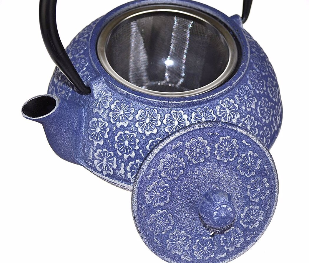TEAOLOGY-Cast Iron Teapot 900ml Cherry Blossom(Purple)