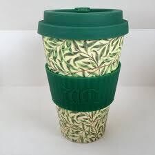 WILLIAM MORRIS - E Coffee  Cup 14oz WILLOW(w Dk green)