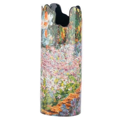 Silhouette D'Art - Iris Bed In Garden Vase by Claude Monet