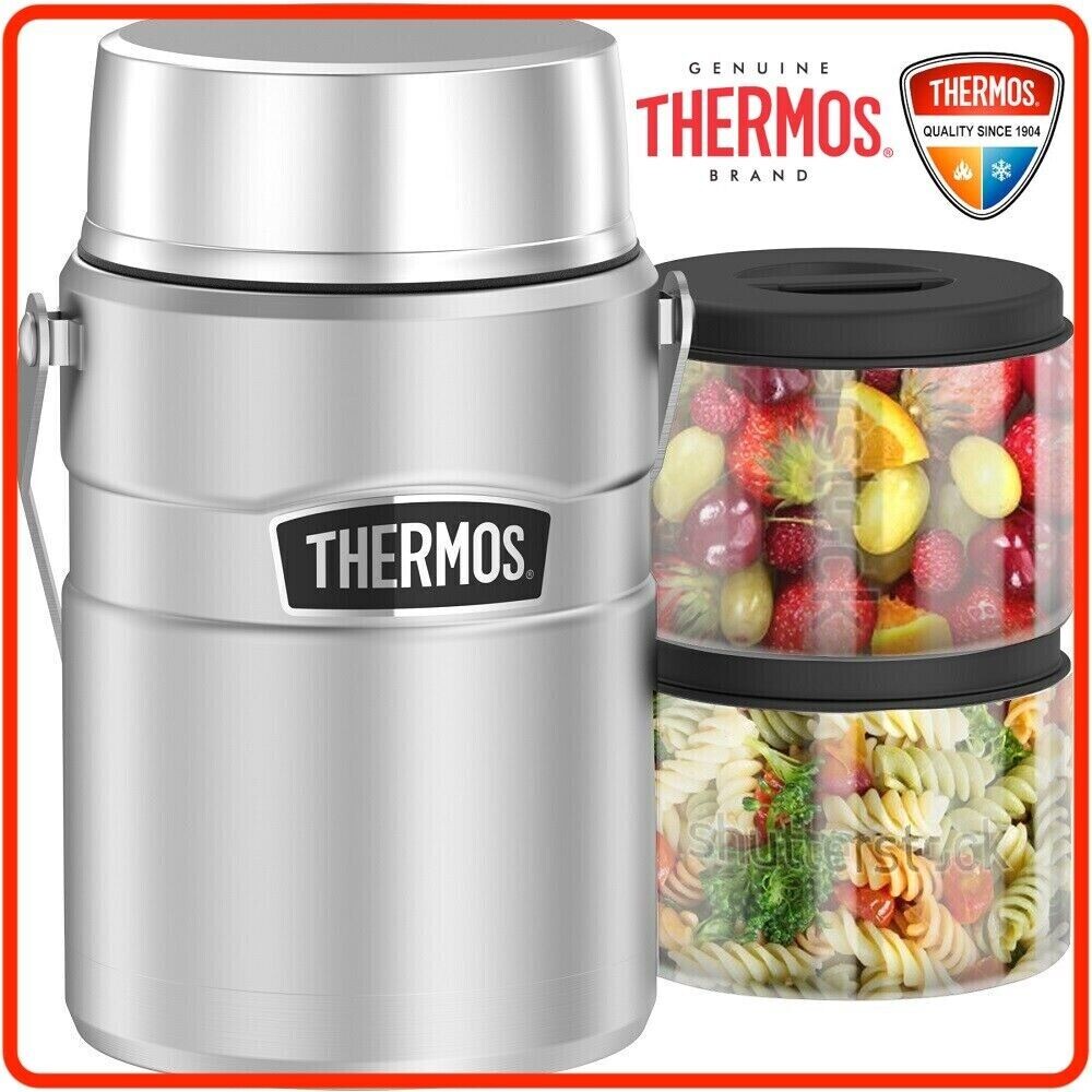 THERMOS - "BIG BOSS" Stainless Steel 1.39L Food Jar( incl 2 storage containers)