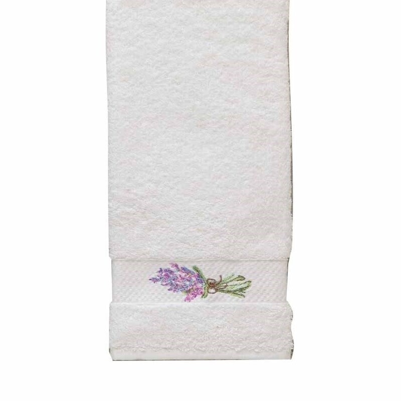 BAKSANA - Embroidered Hand Towel Set/2  Lavender