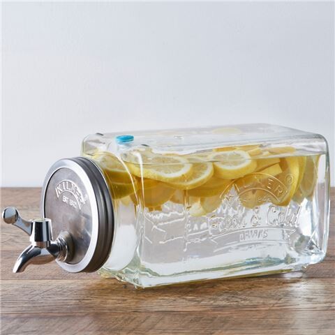 KILNER - Glass Fridge Drinks Dispenser - 3Ltre(102 U.S fl oz)