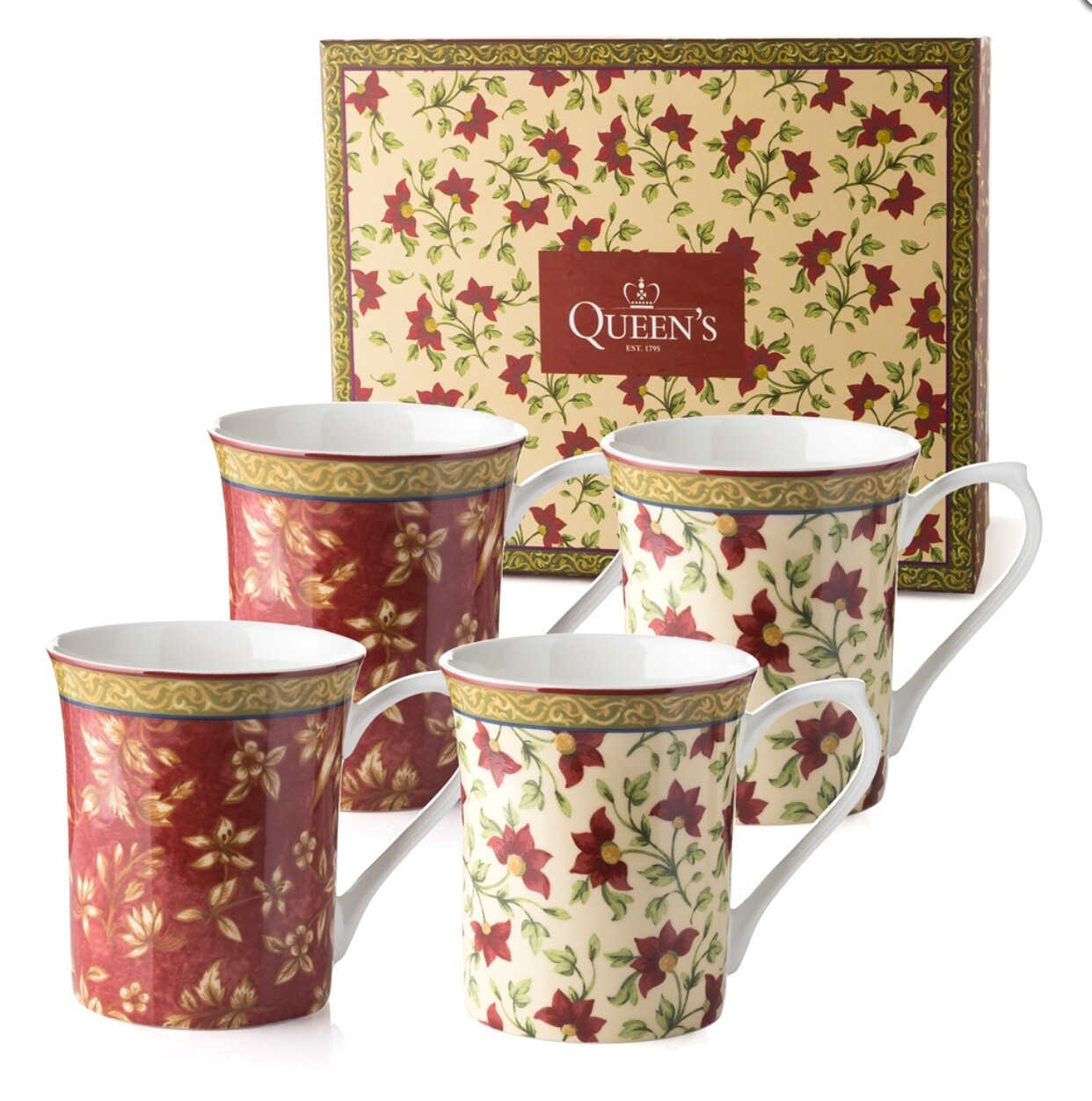 CHURCHILL - QUEENS - Mugs 200ml Set4 - Ceylon