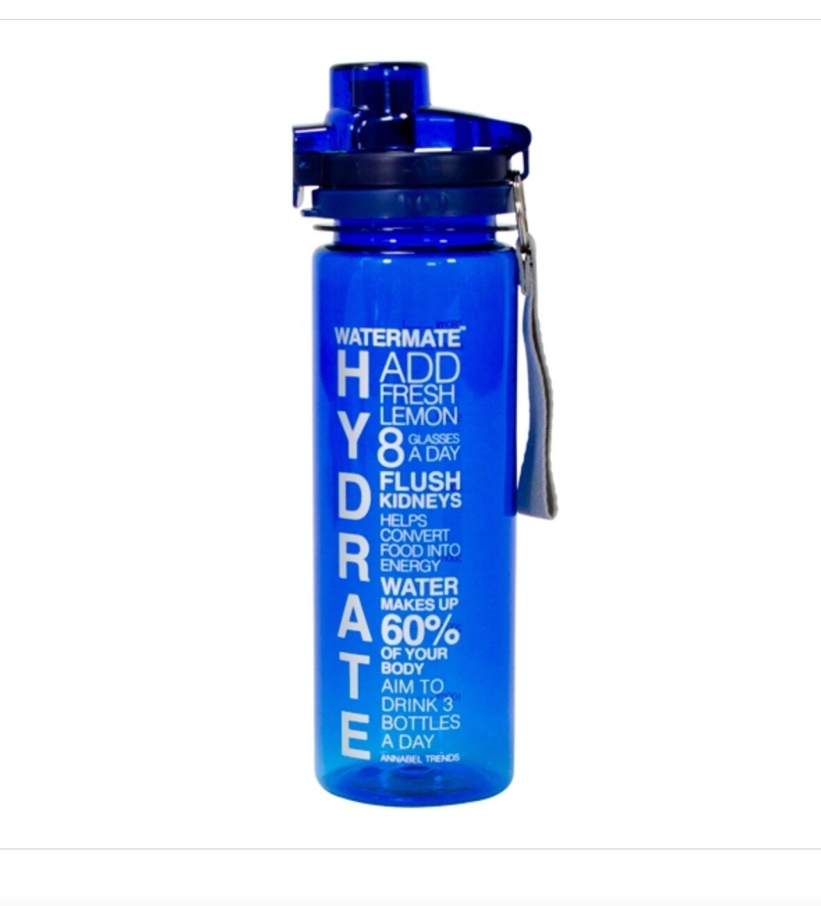 ANNABEL TRENDS - Drink Bottle - Watermate Hydrate - Blue 780ml