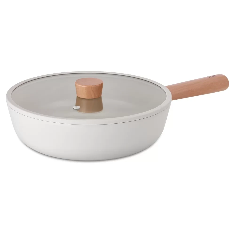 NEOFLAM - FIKA 30cm (Induction)  Wok with silicone rim glass lid