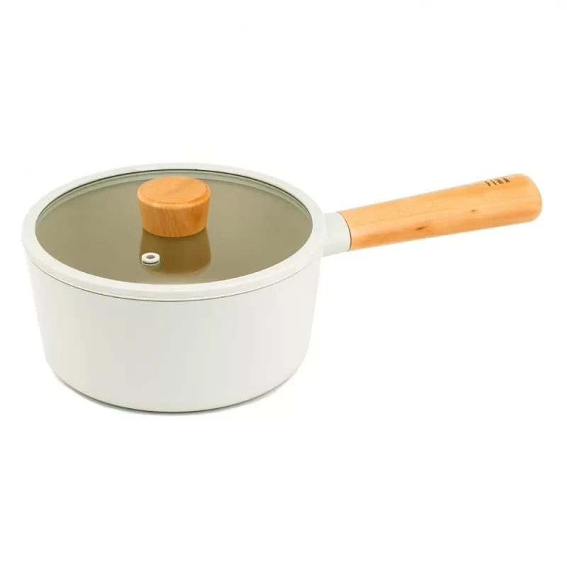 NEOFLAM - FIKA 18cm (induction) Saucepan with silicone rim glass lid (1.6L)