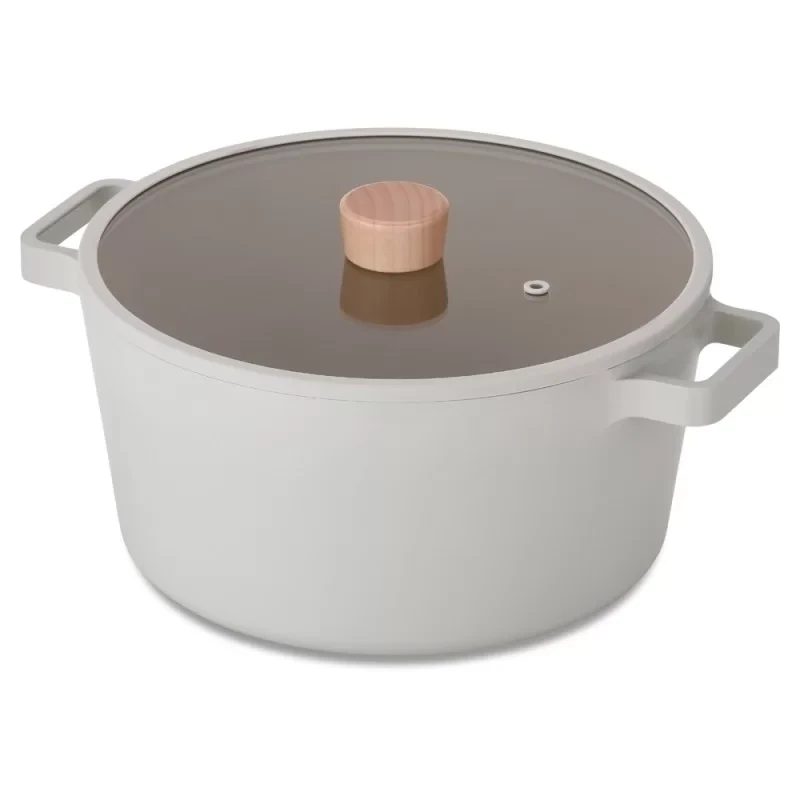 NEOFLAM - FIKA 26cm (Induction) Stockpot with silicone rim glass lid  (5.4L)