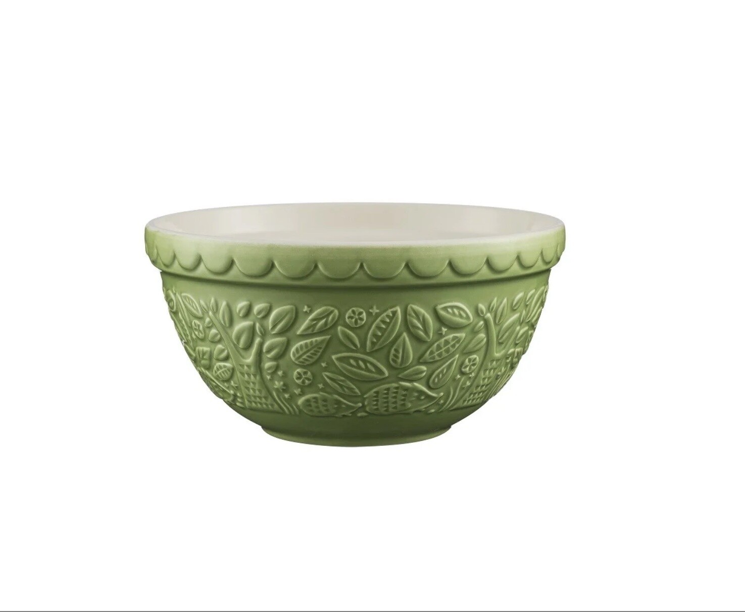 MASON CASH - Mixing Bowl-21cm/1.1L - In The Forest - Hedgehog - Green