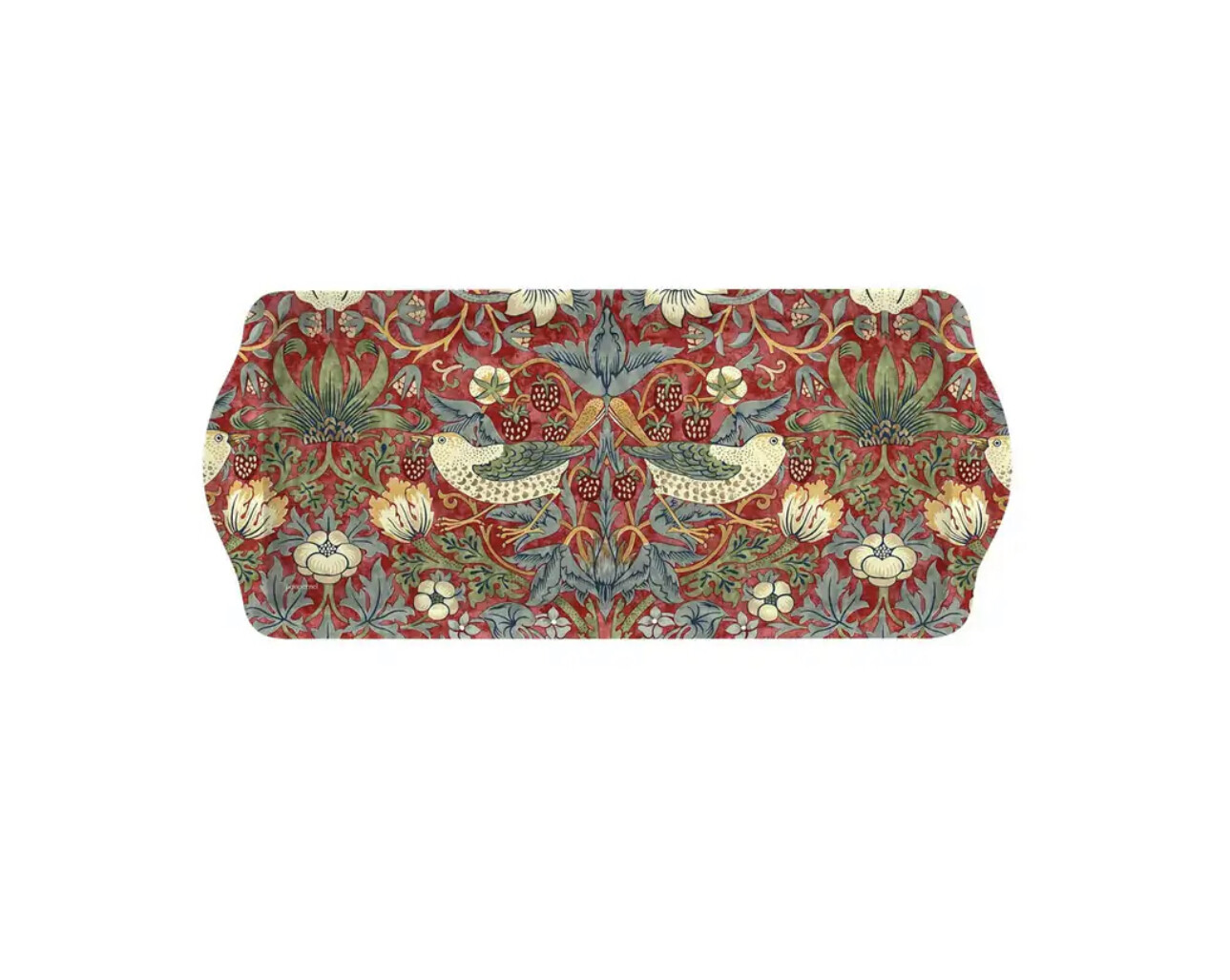MORRIS&amp;Co for Pimpernel - Tray Sandwich 38.5 x 16.5 cm - Strawberry Thief - Red