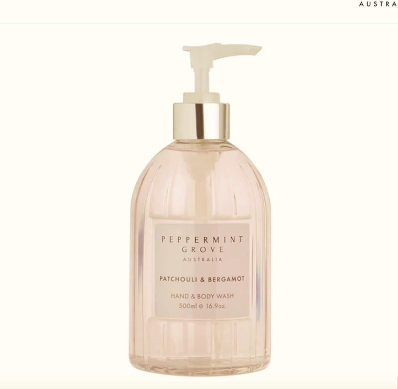 PEPPERMINT GROVE - Hand and Body Wash 500ml - Patchouli & Bergamot