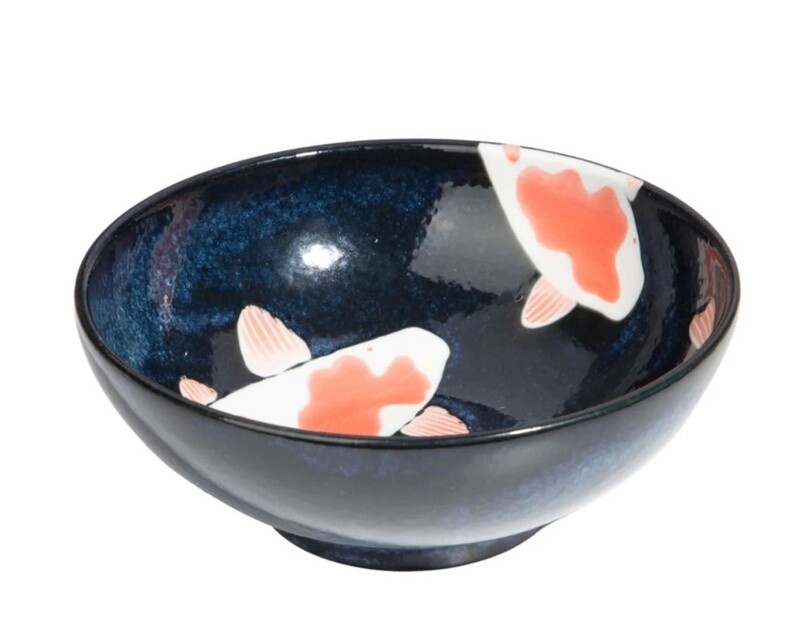 Concept Japan - Aizome Koi Carp - Donburi Bowl 21cm x 8cm  (NK-957)