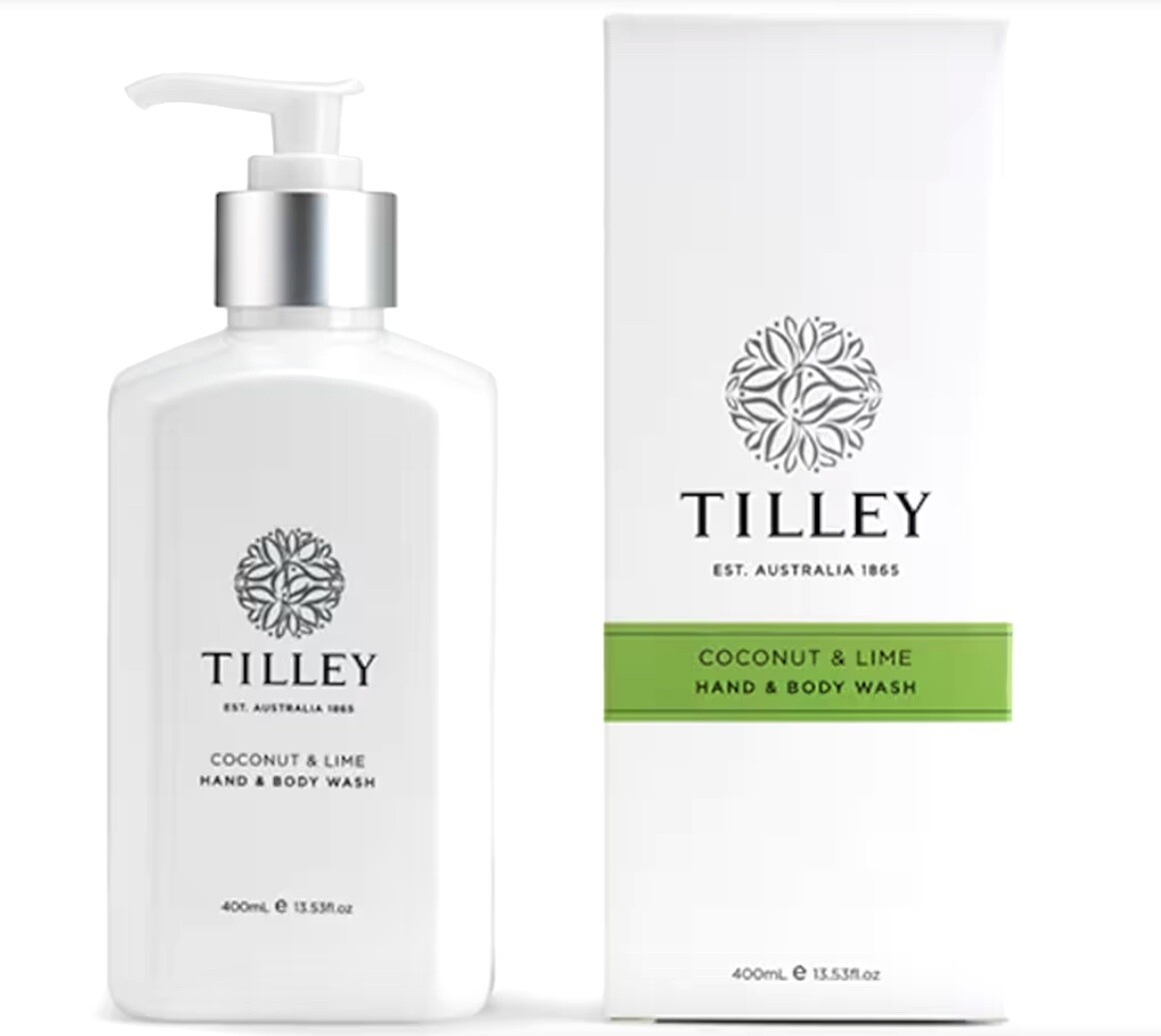 Tilley - Hand & Body Wash 400ml  - Coconut & Lime