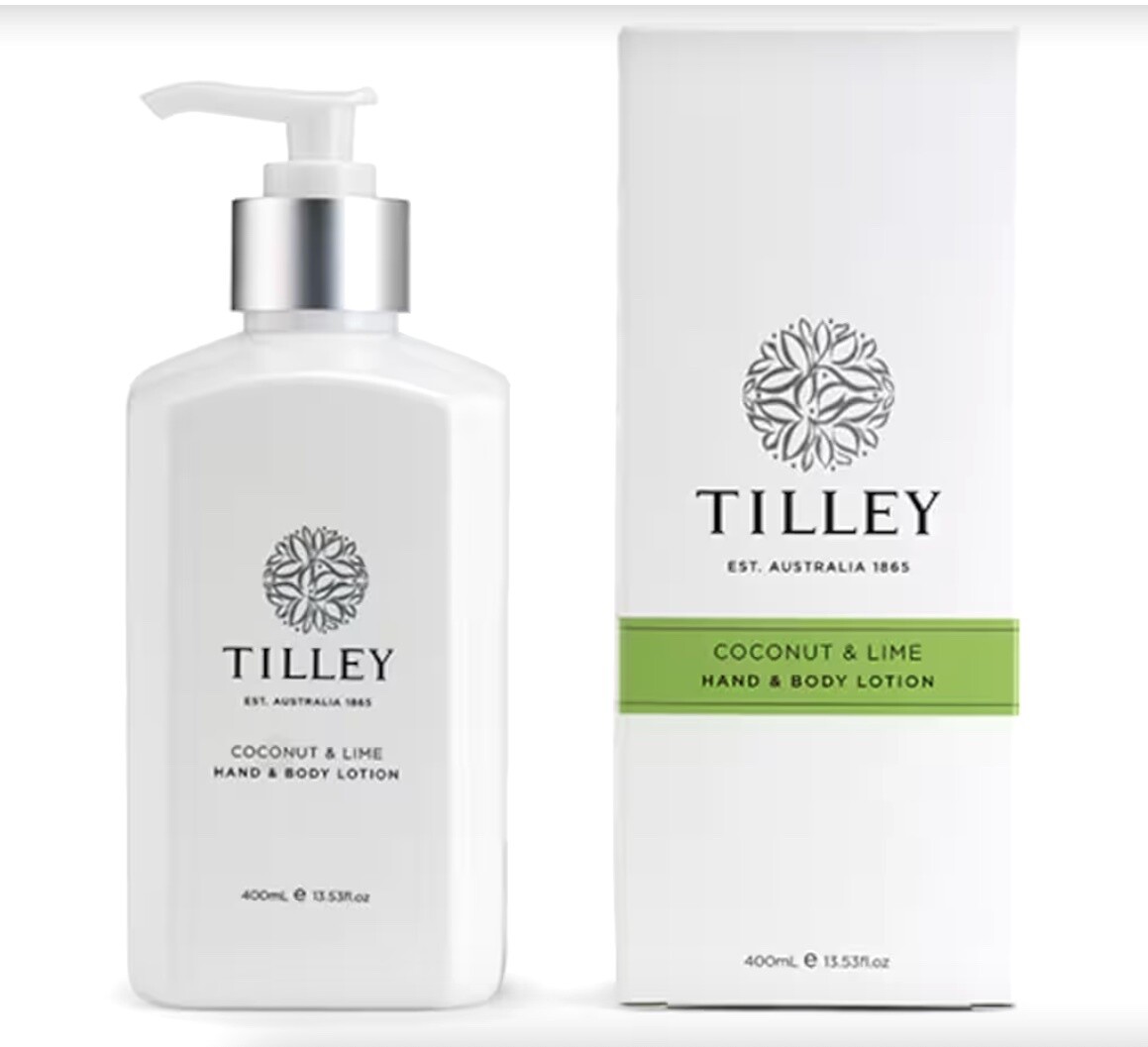 Tilley - Hand &amp; Body Lotion 400ml  - Coconut &amp; Lime