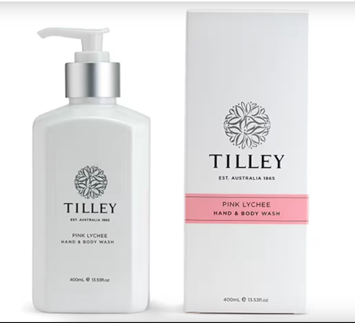 Tilley - Hand & Body Wash 400ml  - Pink Lychee