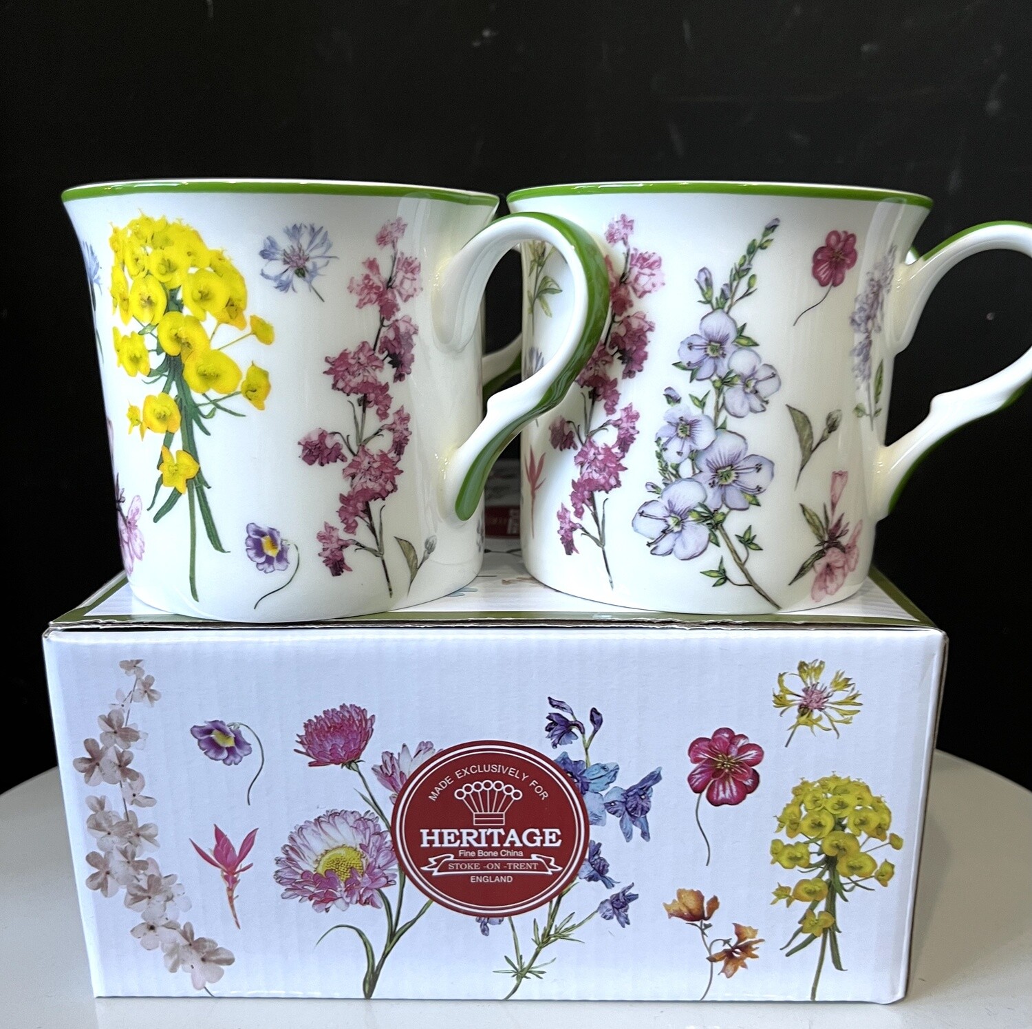 HERITAGE -  Mugs set4 - Meadowtime - Fine Bone China