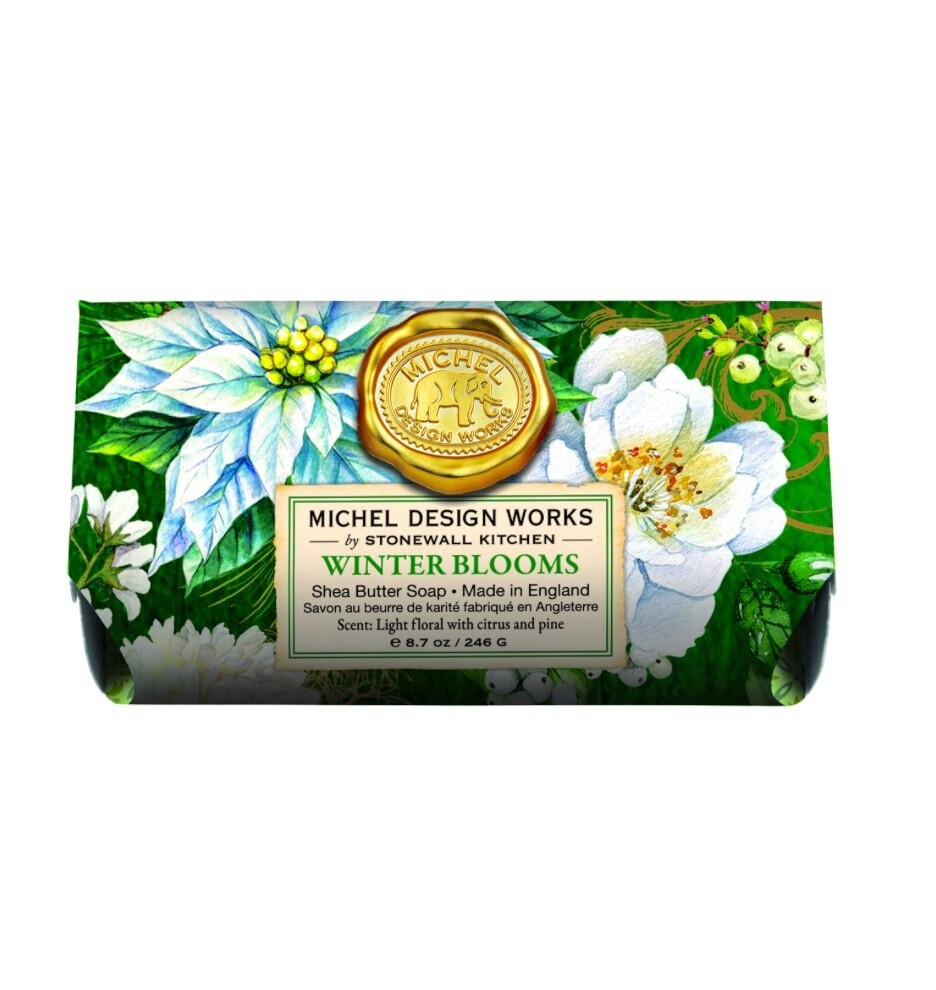 MICHEL DESIGN WORKS - Soap Bar Large 246gm - XMAS - Winter Blooms