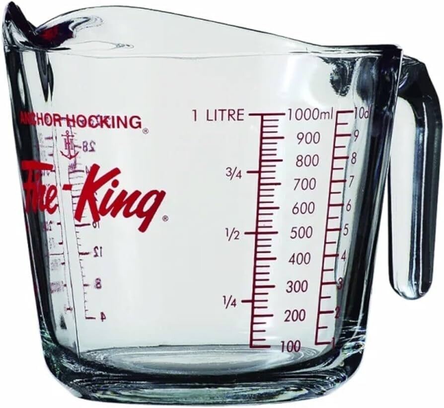 ANCHOR HOCKING - Large Measuring Jug - 1Ltre