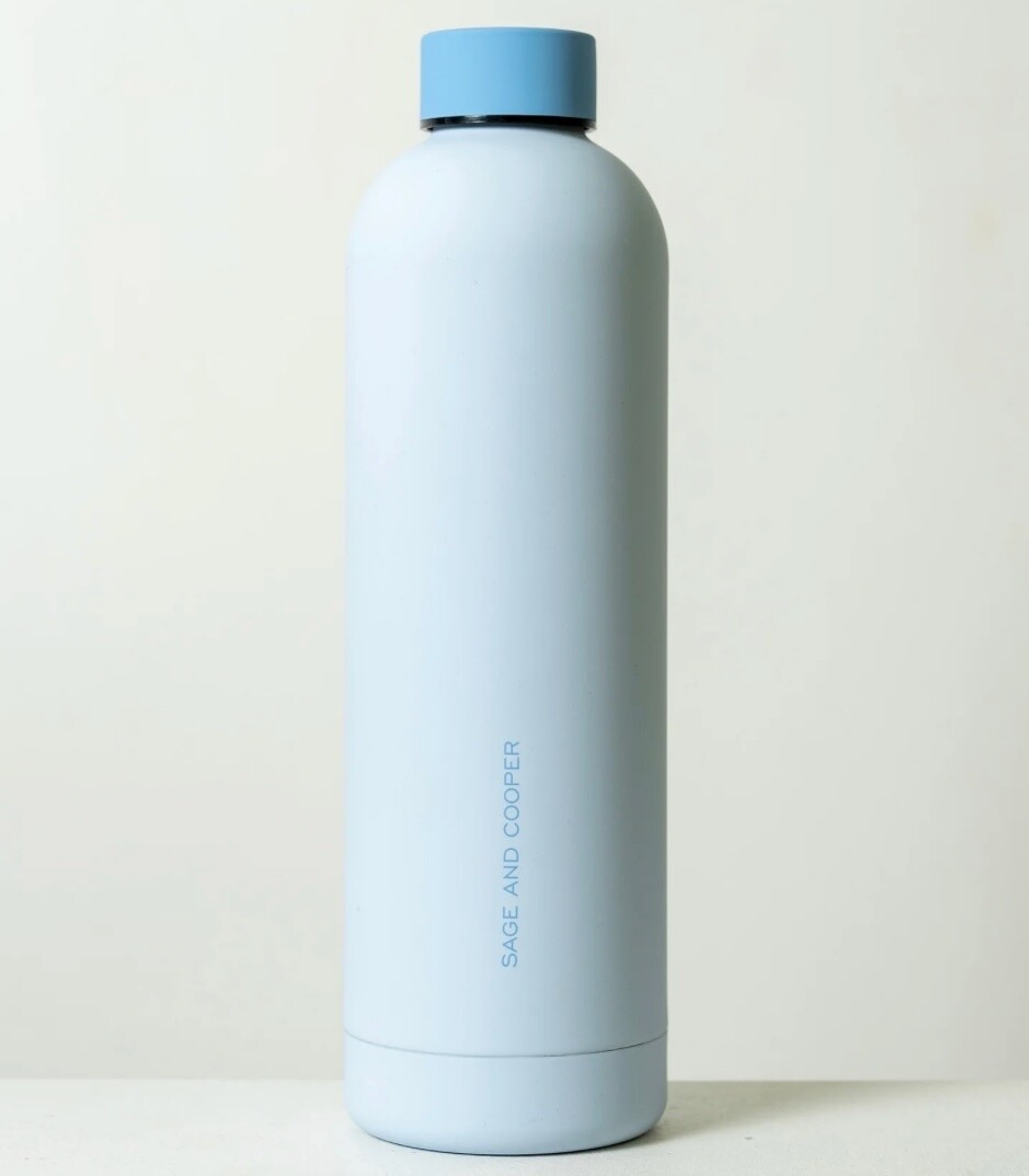 SAGE&amp;COOPER - Allegra Bottle 750ml - 26cmH x 8cmDi, Colour: Sky