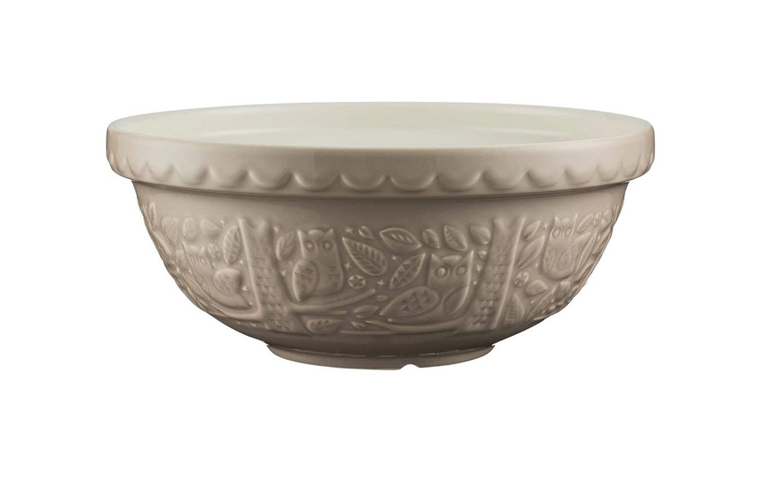 MASON CASH - Mixing Bowl 26cm(Diam) - In the Forest  - Owl - Oatmeal