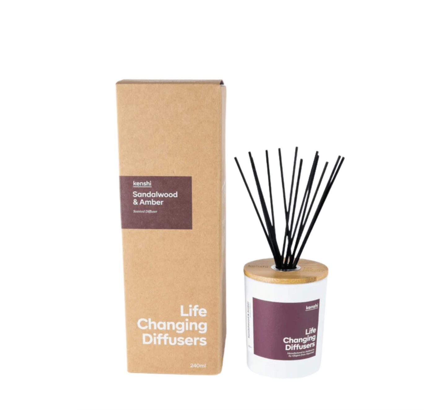 KENSHI - Diffuser 240ml - Sandalwood &amp; Amber