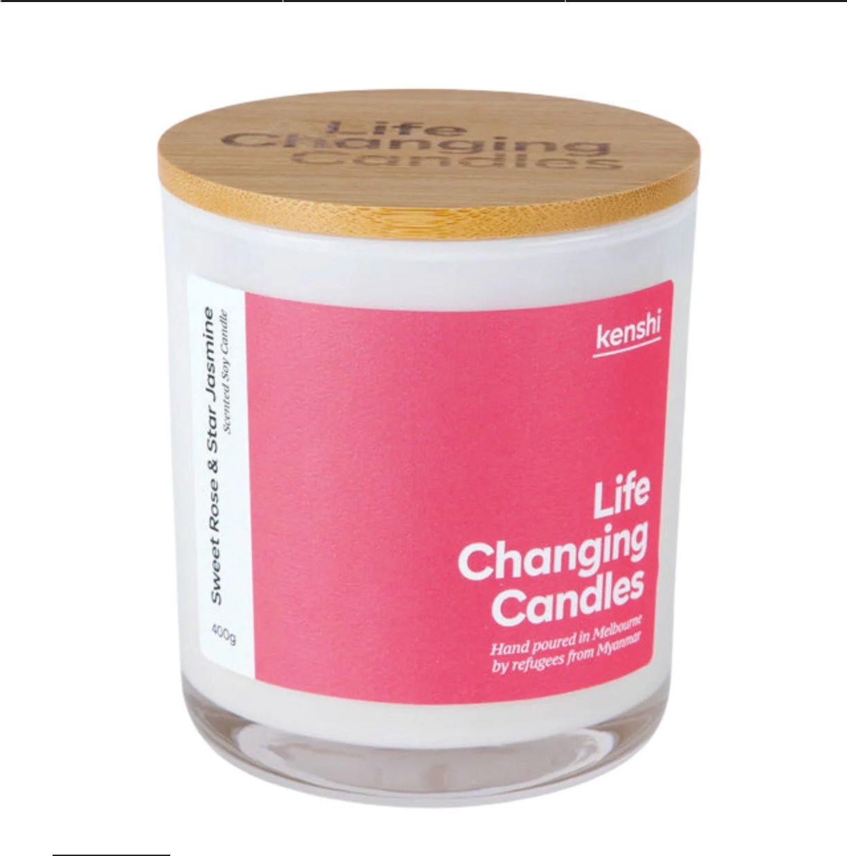 KENSHI - Candle 380g - Sweet Rose &amp; Star Jasmine