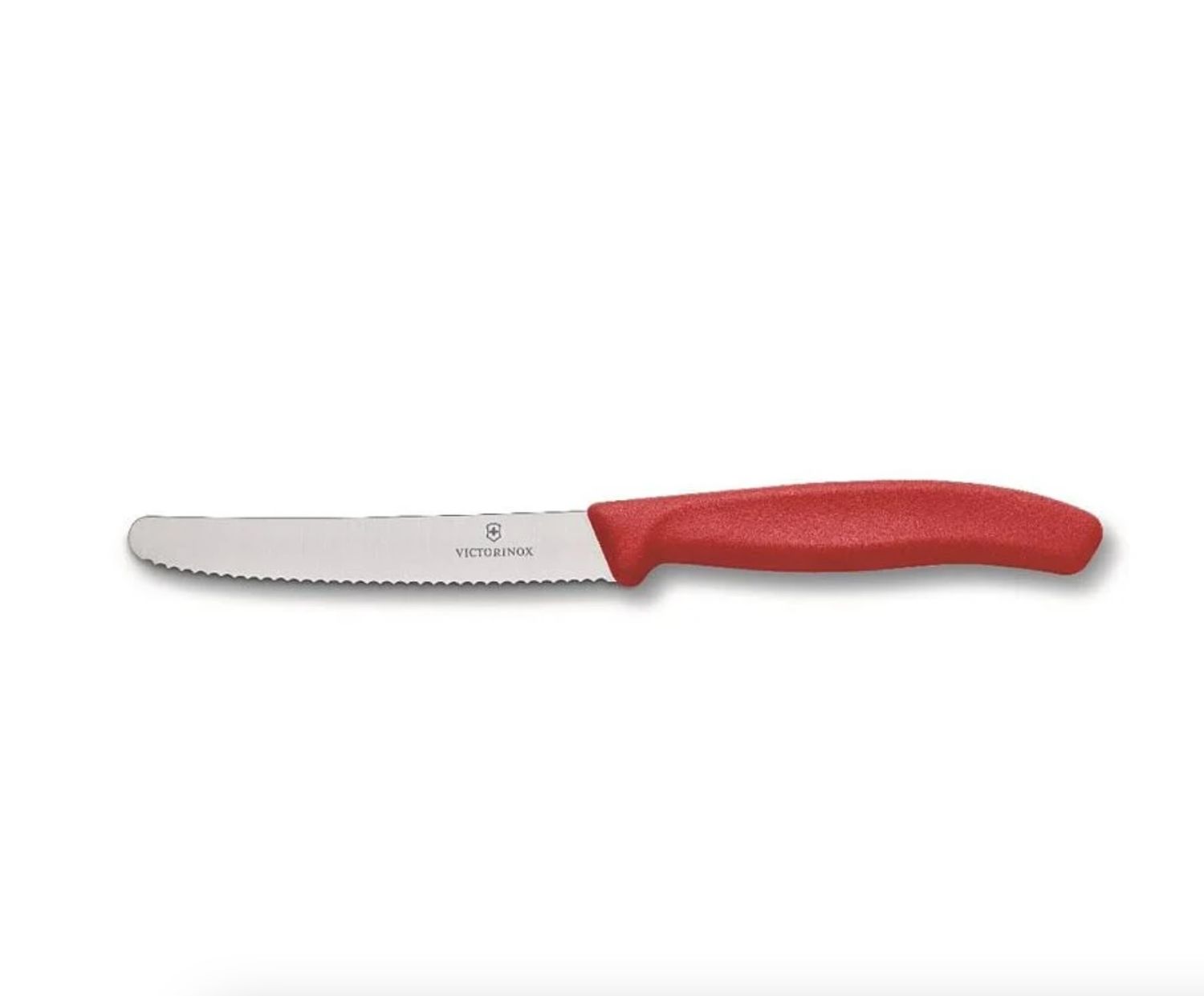 VICTORINOX -  Steak Knife Wavy Edge Round Tip 21cm -  RED (6.7831)