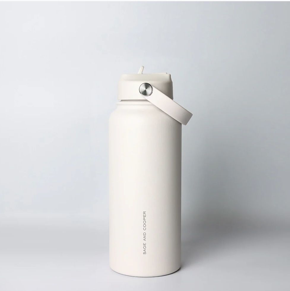 SAGE&amp;COOPER - Insulated Drink Bottle 1 litre, Colour: White