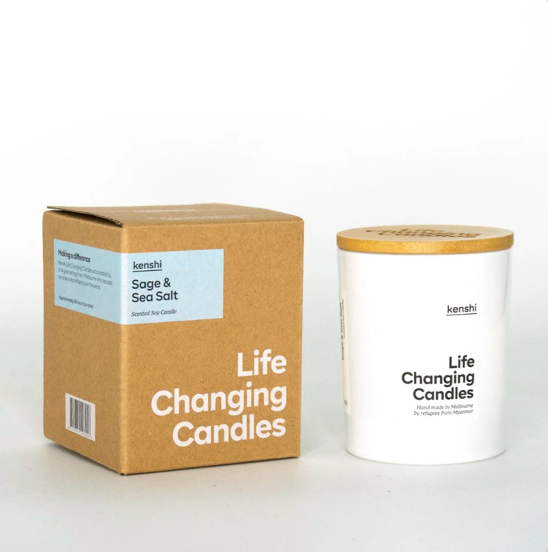 KENSHI - Candle 220g Medium Size - Sage &amp; Sea Salt