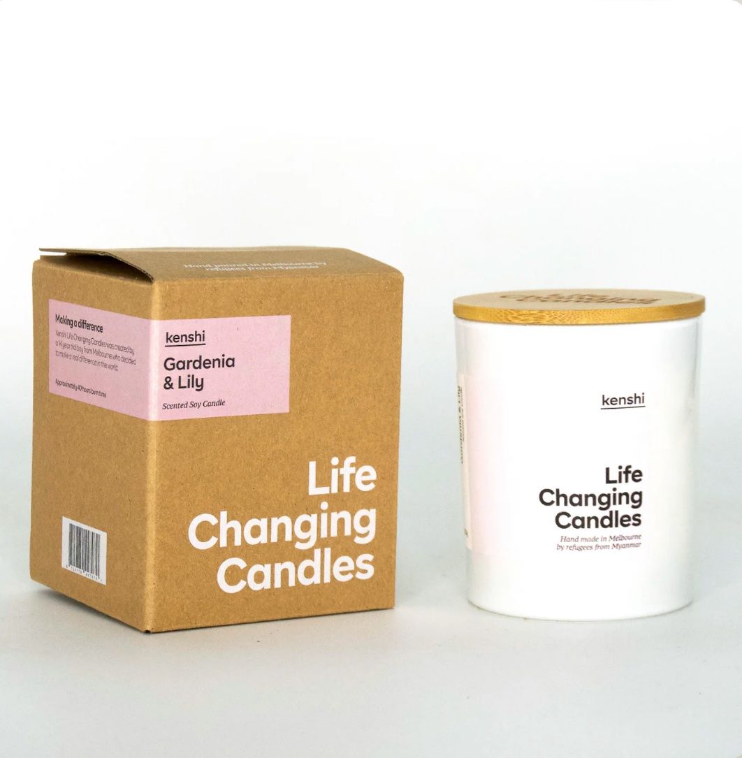 KENSHI - Candle 220g Medium Size - Gardenia &amp; Lily