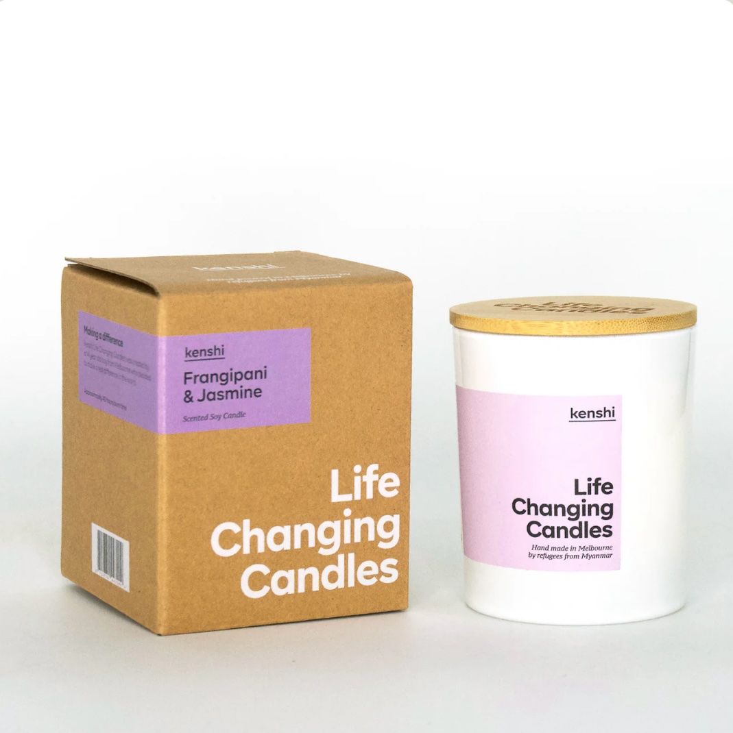 KENSHI - Candle 220g Medium Size - Frangipani &amp; Jasmine