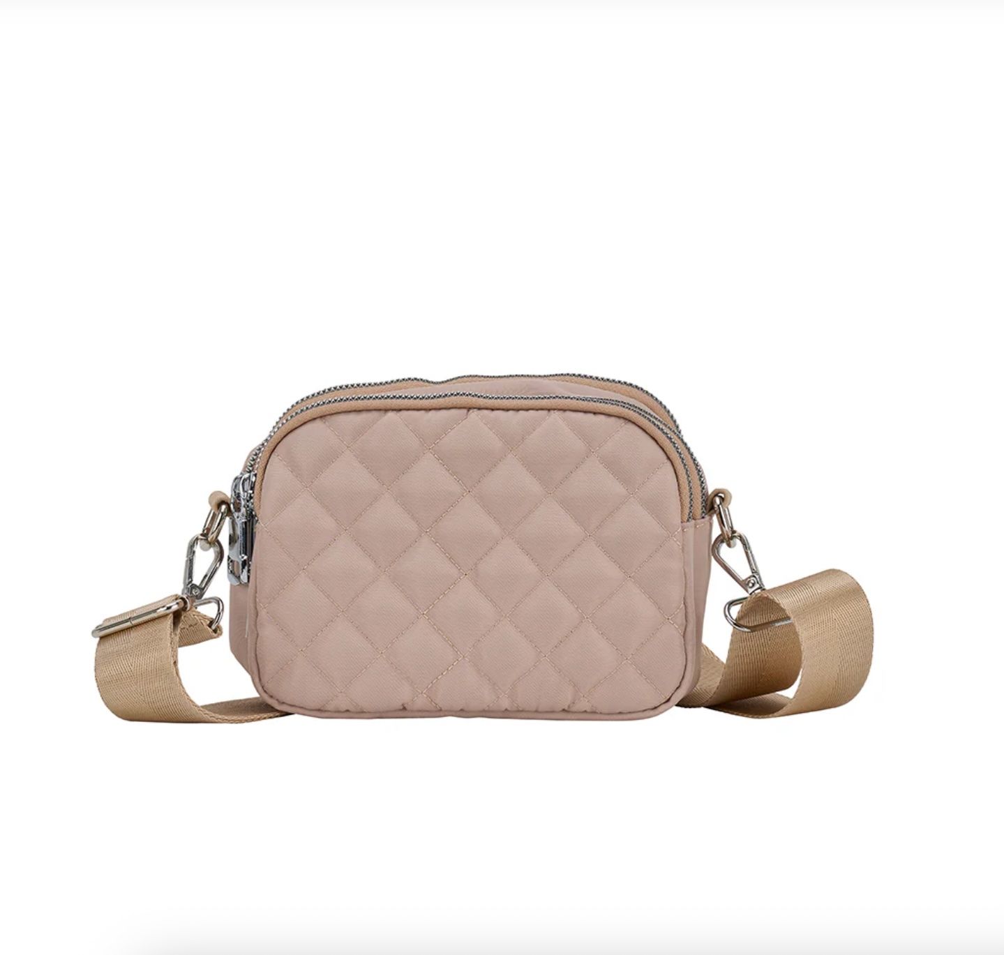 Annabel Trends - Travel Bag Quilted 3 zip - Oyster
