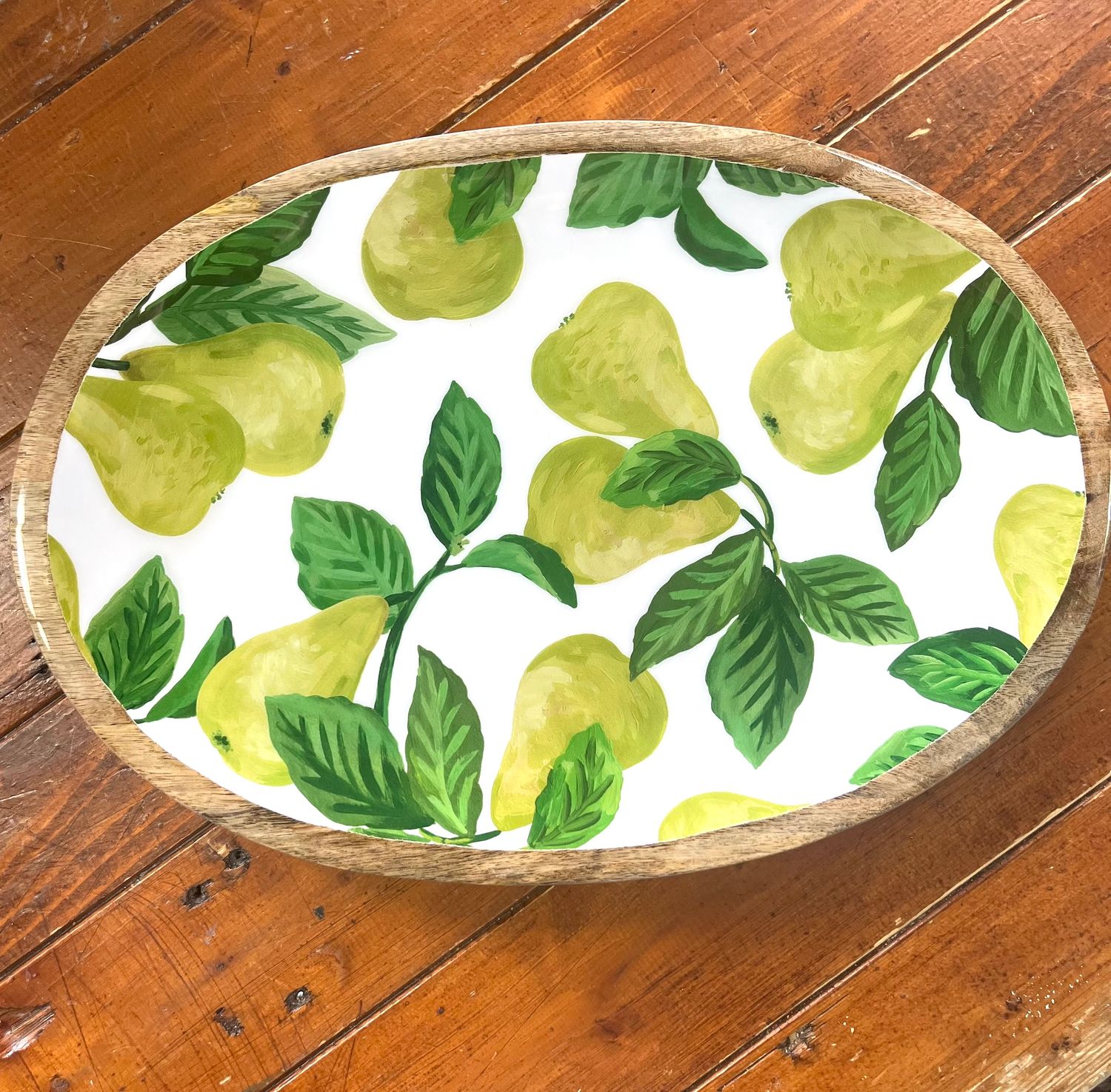 MADRAS LINK - Platter Oval 40x28x2.5cm - Pear Tree