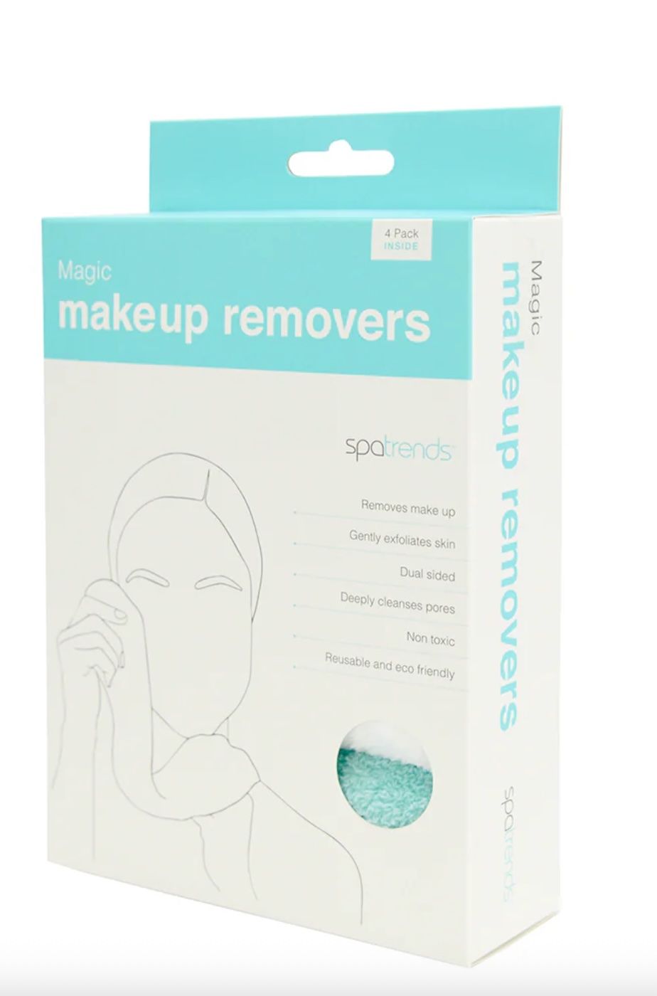 ANNABEL TRENDS - Spa Trends Microfibre Magic Make Up Removers 4pc