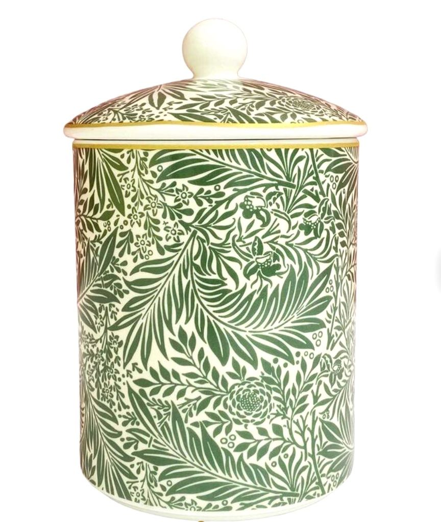 NOSTALGIC Ceramics - Canister  800ml 28oz - Fine China - Larkspur