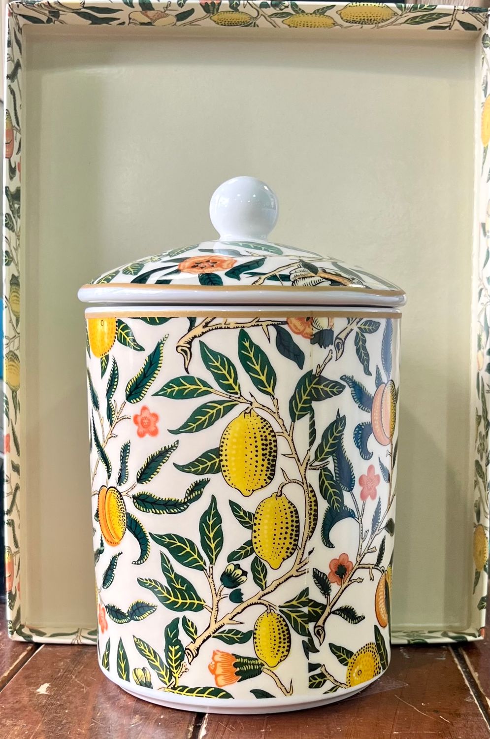NOSTALGIC Ceramics - Canister  800ml 28oz - Fine China - Fruits
