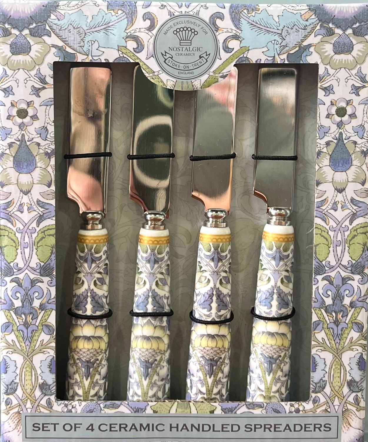 NOSTALGIC Ceramics - Spreaders Set4 - Fine China Handles - Lodden