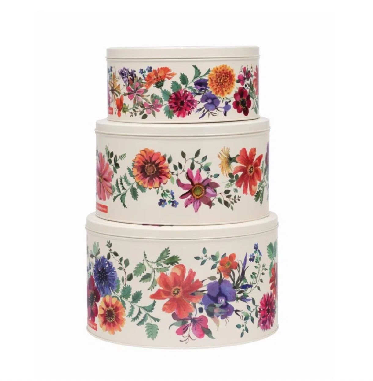 EMMA BRIDGEWATER - Cake Tin Set3  - Garden Flowers