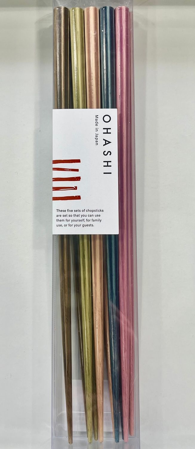 CONCEPT JAPAN - Chopsticks Set/5 - (029696) Hexagonal  Bamboo Belchic