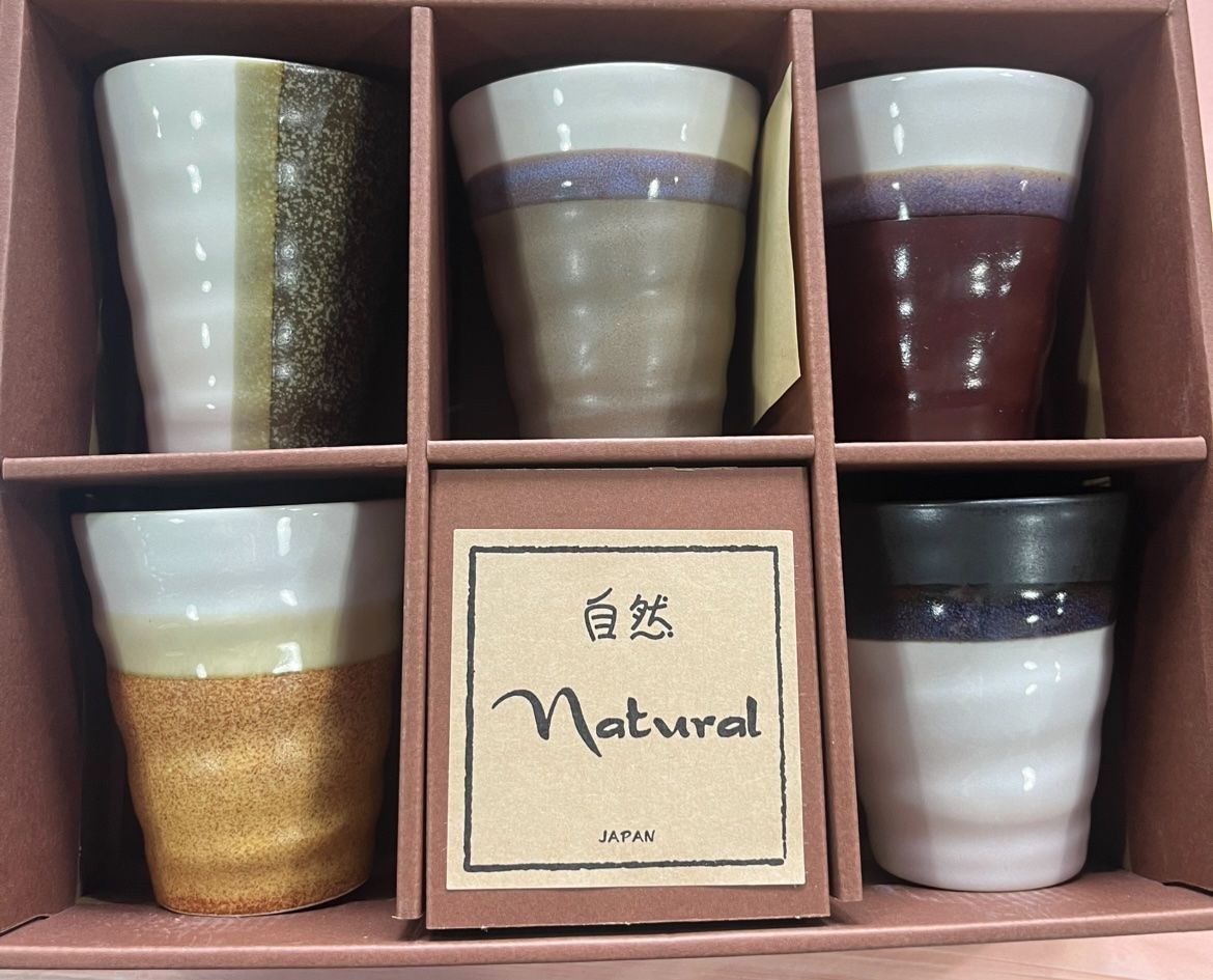 CONCEPT JAPAN - Cup Set (5pc) - Earthy Tones (3103-2-36)