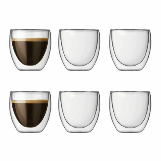 BODUM-PAVINA (Double Wall) THERMO-GLASSES Extra Small-0.08l/2.5fl oz) - BOX OF 2
