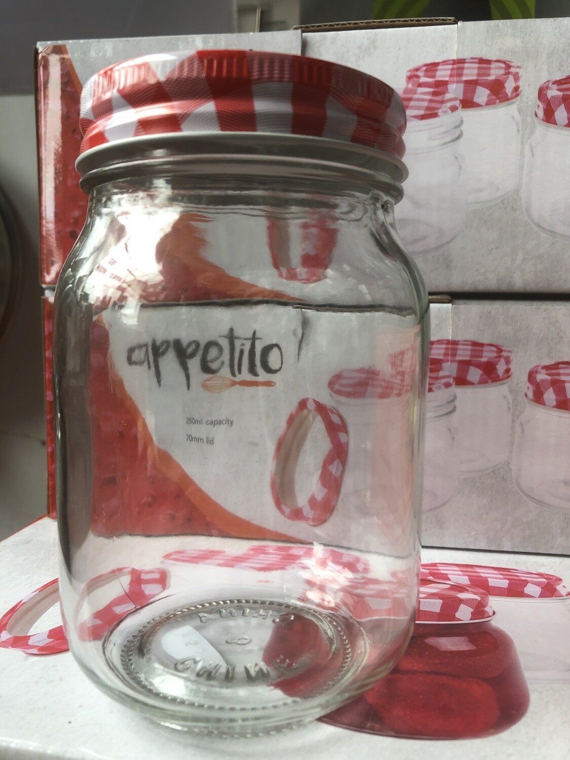 APPETITO - Mason Preserving Jars 500ml capacity x 1