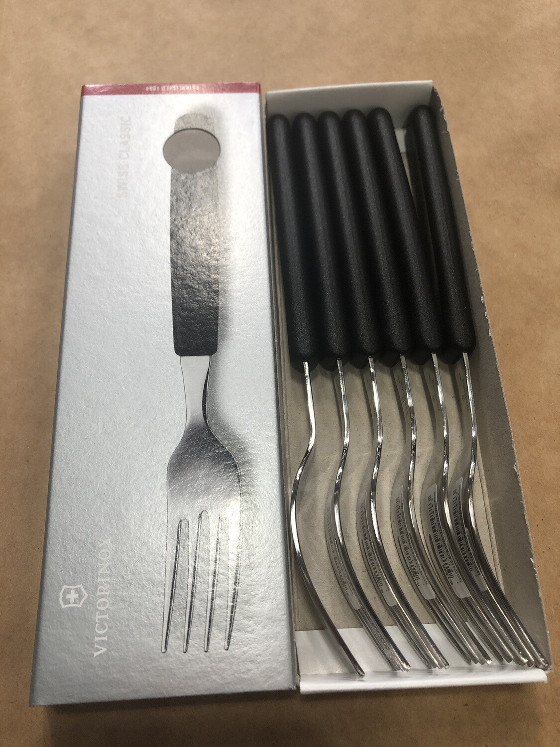 VICTORINOX - 1 x Swiss Classic Table Fork  Black