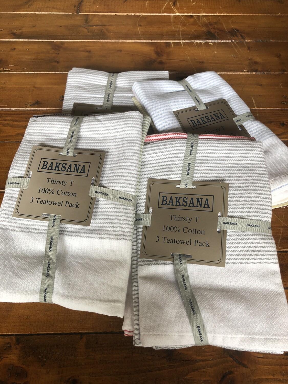 BAKSANA - Thirsty Tea Towels - Pack of 3