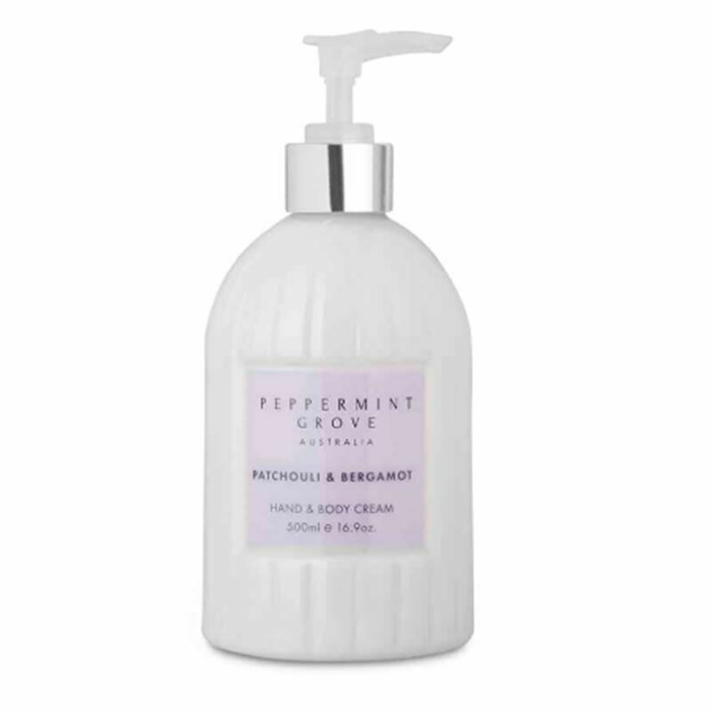 PEPPERMINT GROVE - Hand and Body Cream 500ml - Patchouli &amp; Bergamot