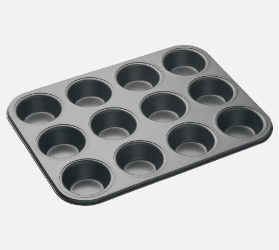 Bakemaster - Muffin Pan 12 Cup - 35x27cm
