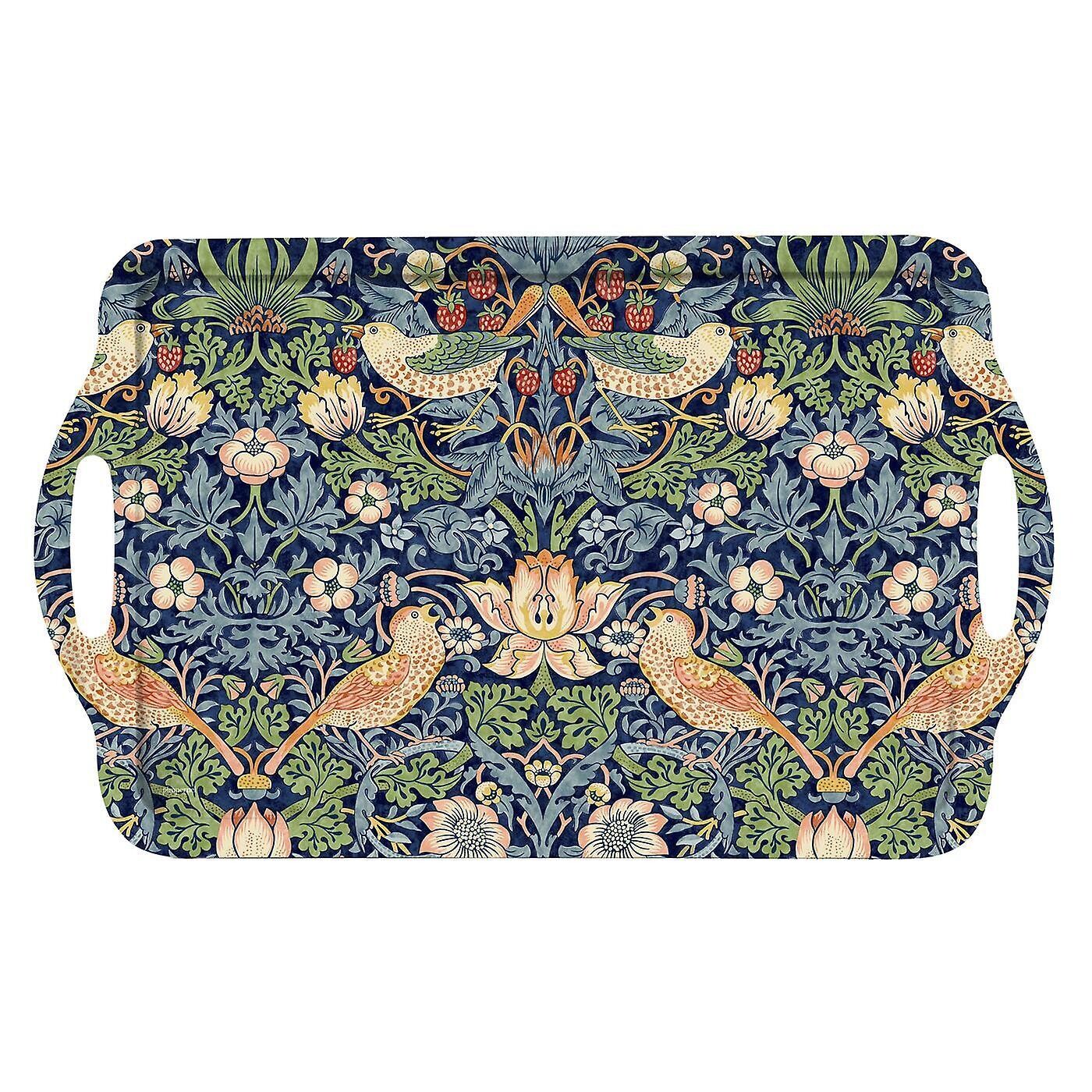 Pimpernel Morris &amp; Co - Tray Large - Strawberry Thief - BLUE