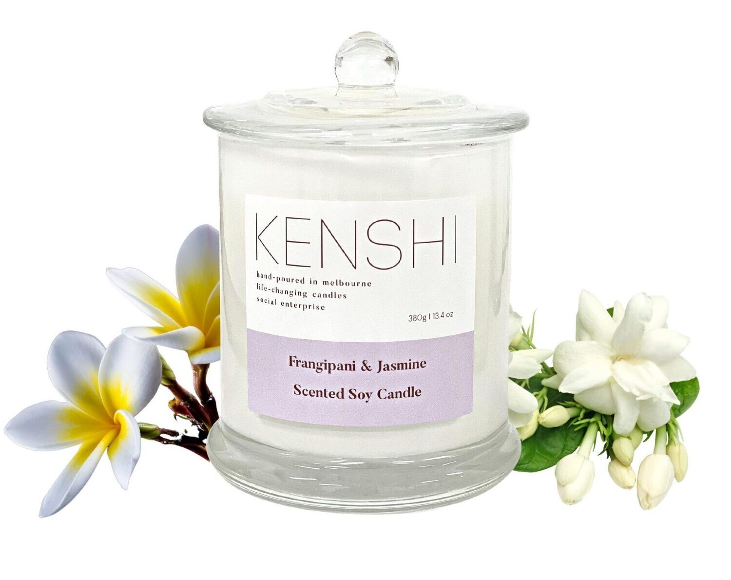 KENSHI - Candle 380g - Frangipani &amp; Jasmine