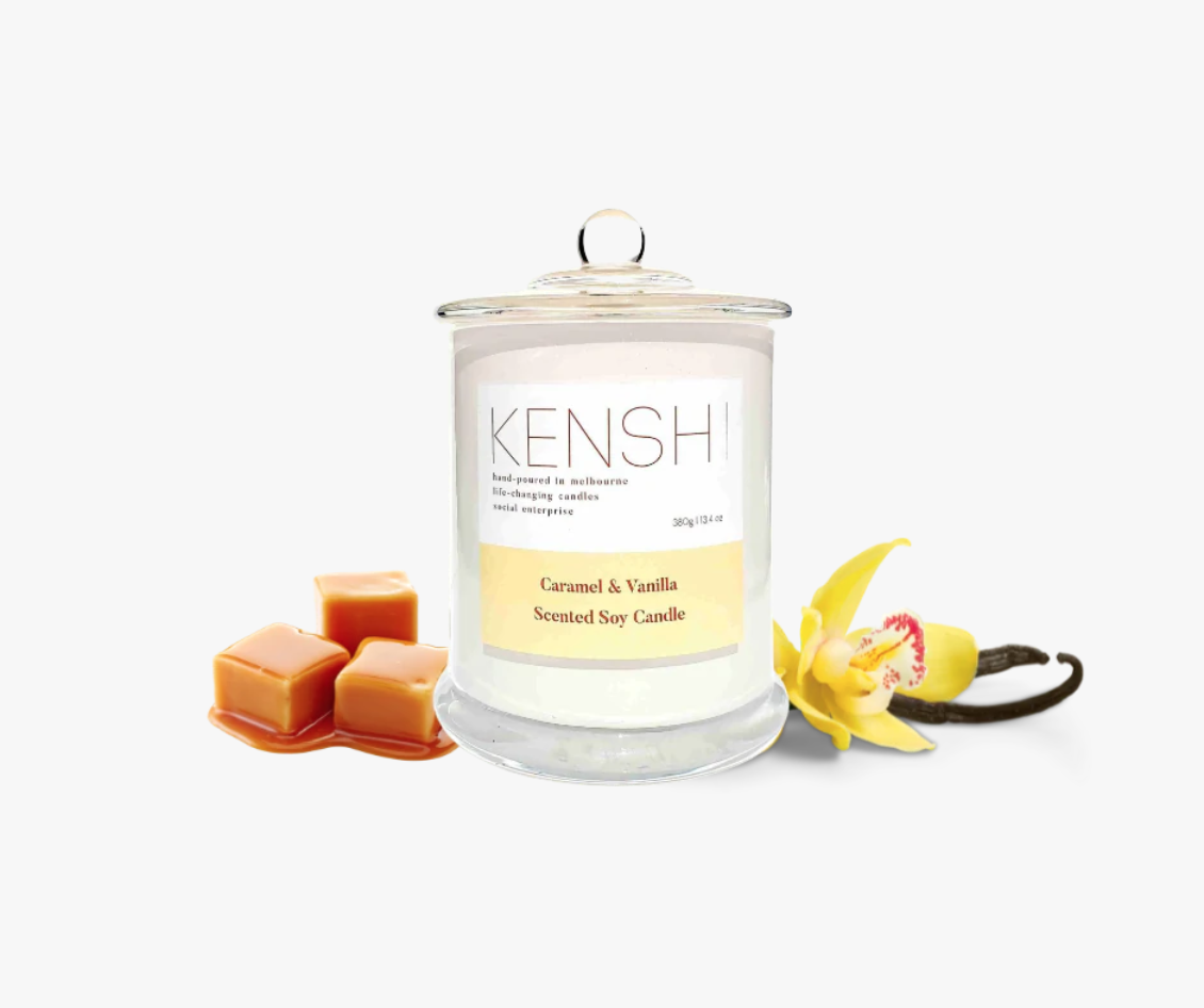 KENSHI - Candle 380g - Caramel &amp; Vanilla