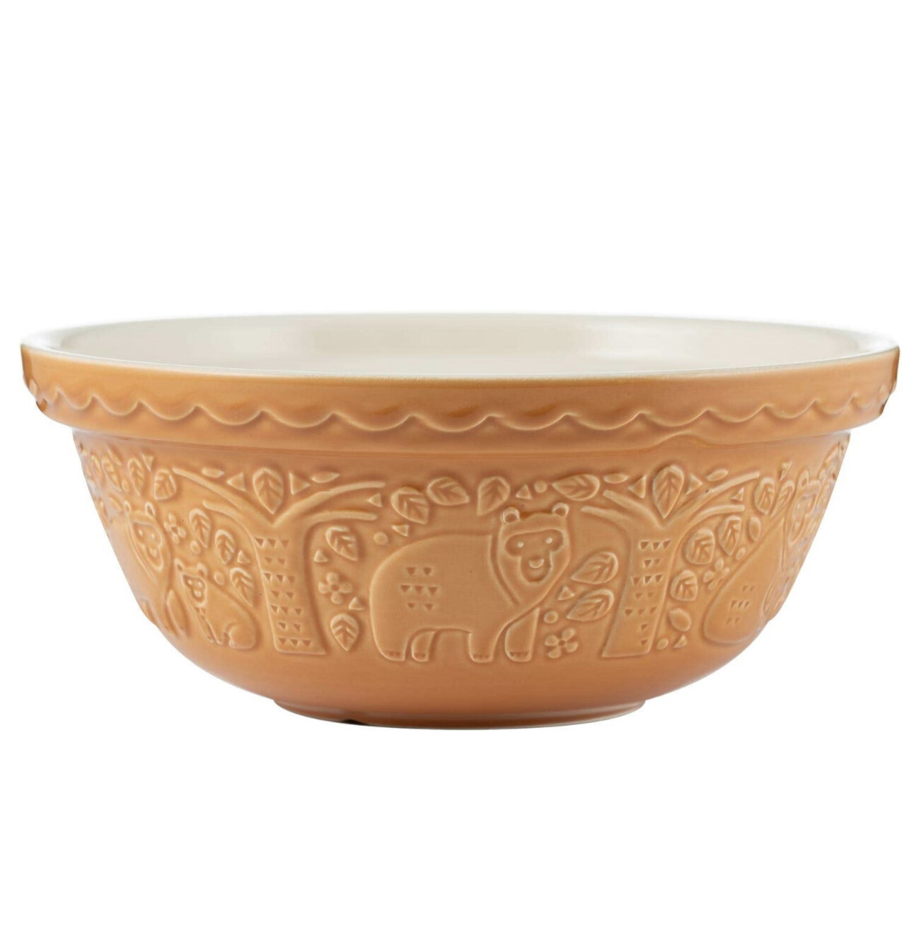 MASON CASH - Mixing Bowl 24cm (Diam) - In the Forest - Bear - Ochre